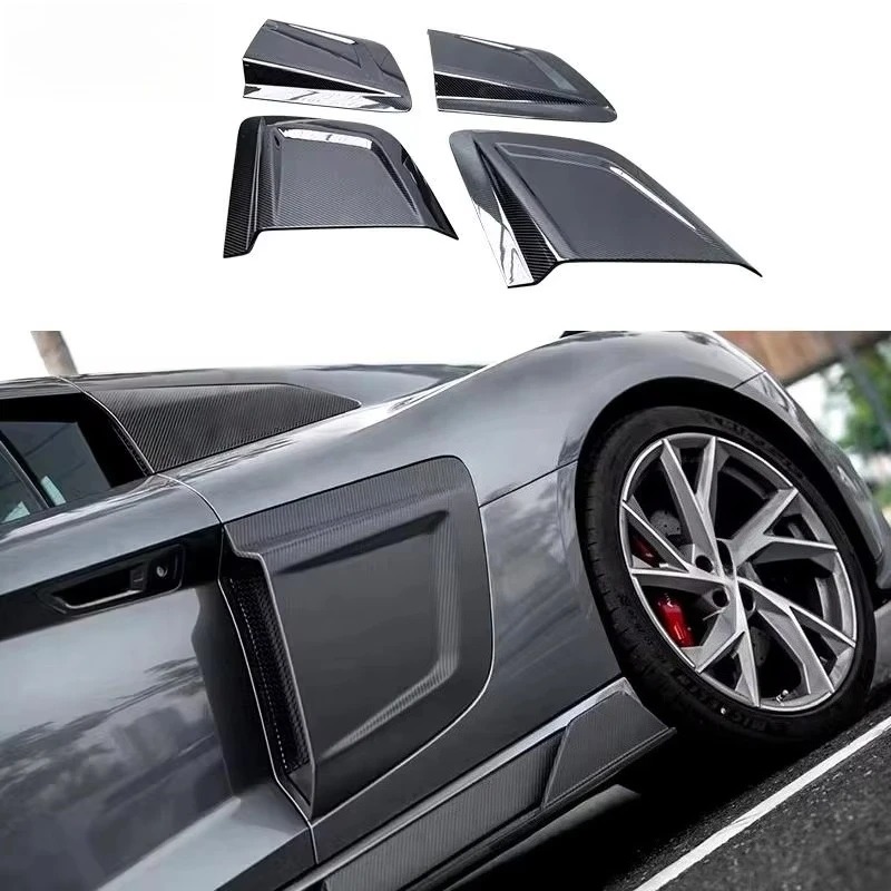 High Quality Fast Delivery Whole Sale Price Dry Carbon Fiber Side Vents Body Kits for  R8
